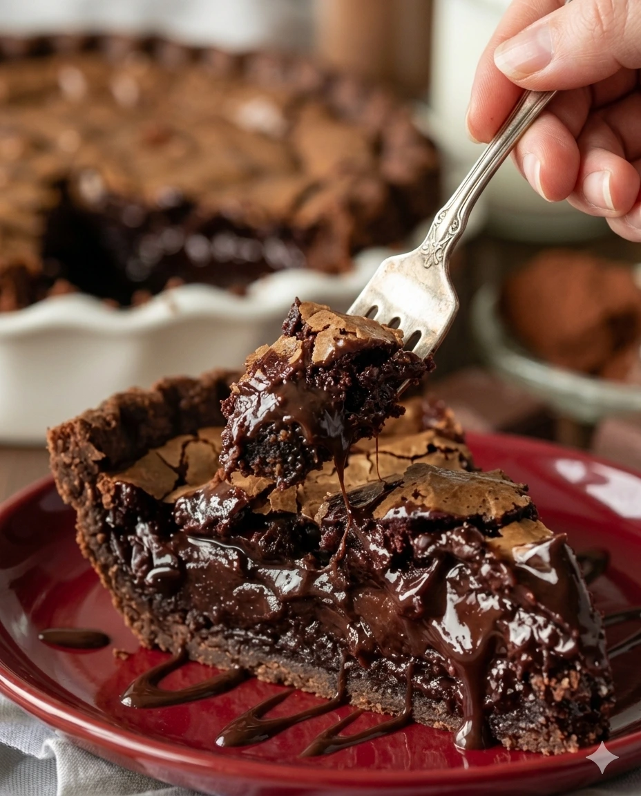 Gooey Brownie Pie