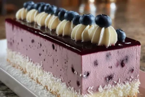 Blueberry Mousse Cheesecake Loaf