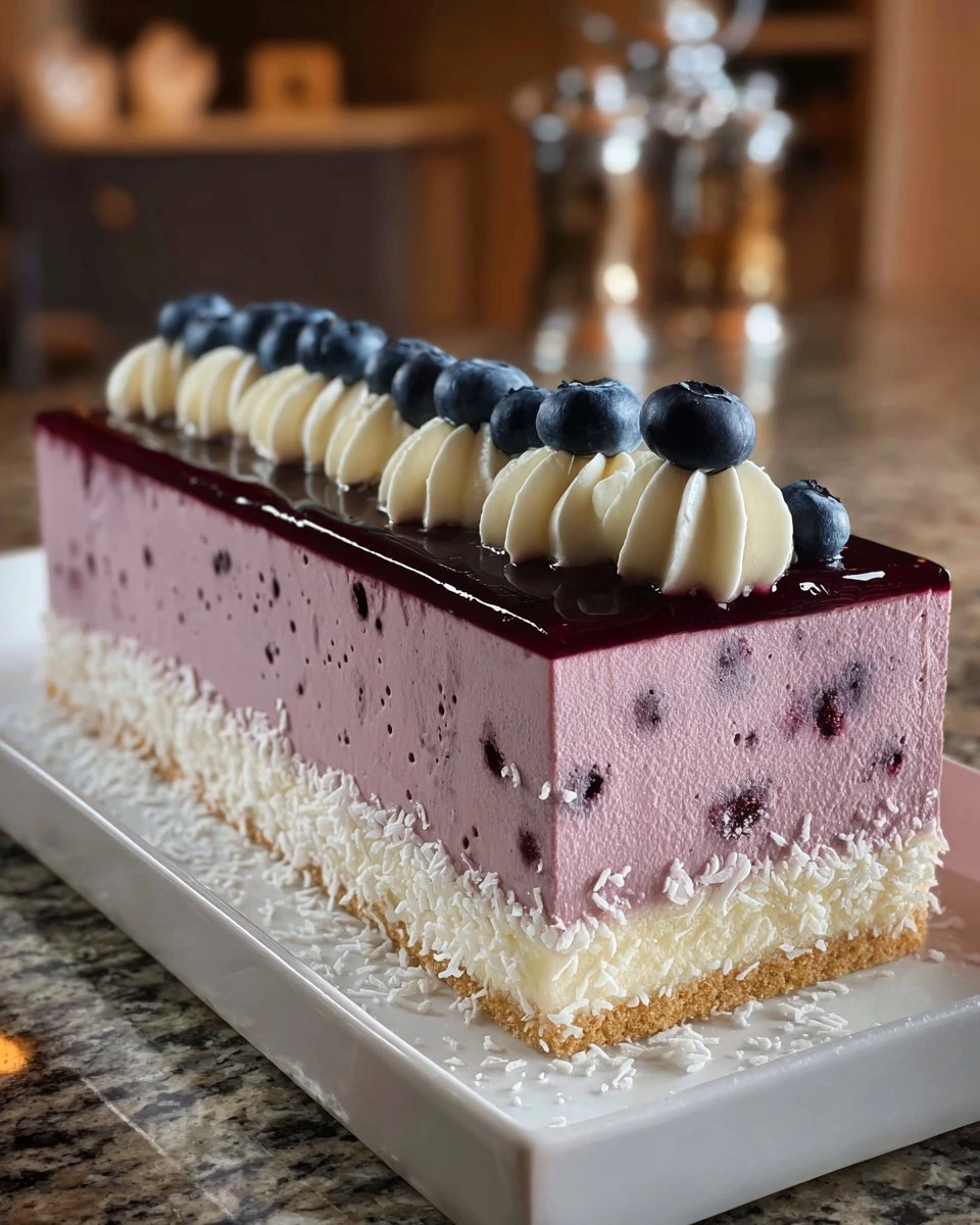 Blueberry Mousse Cheesecake Loaf