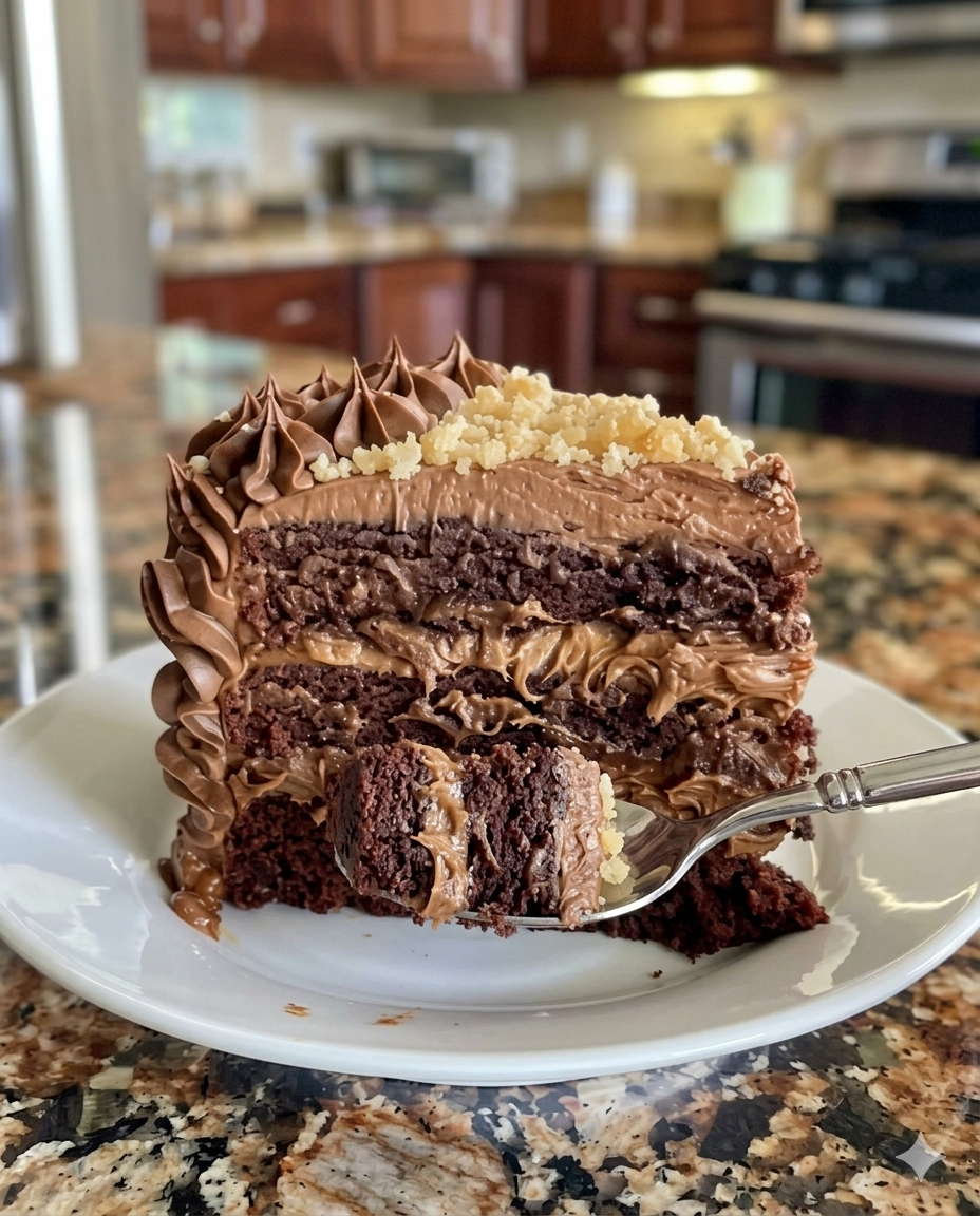 Homemade German Chocolate Cake
