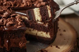 Layered Brownie Cheesecake