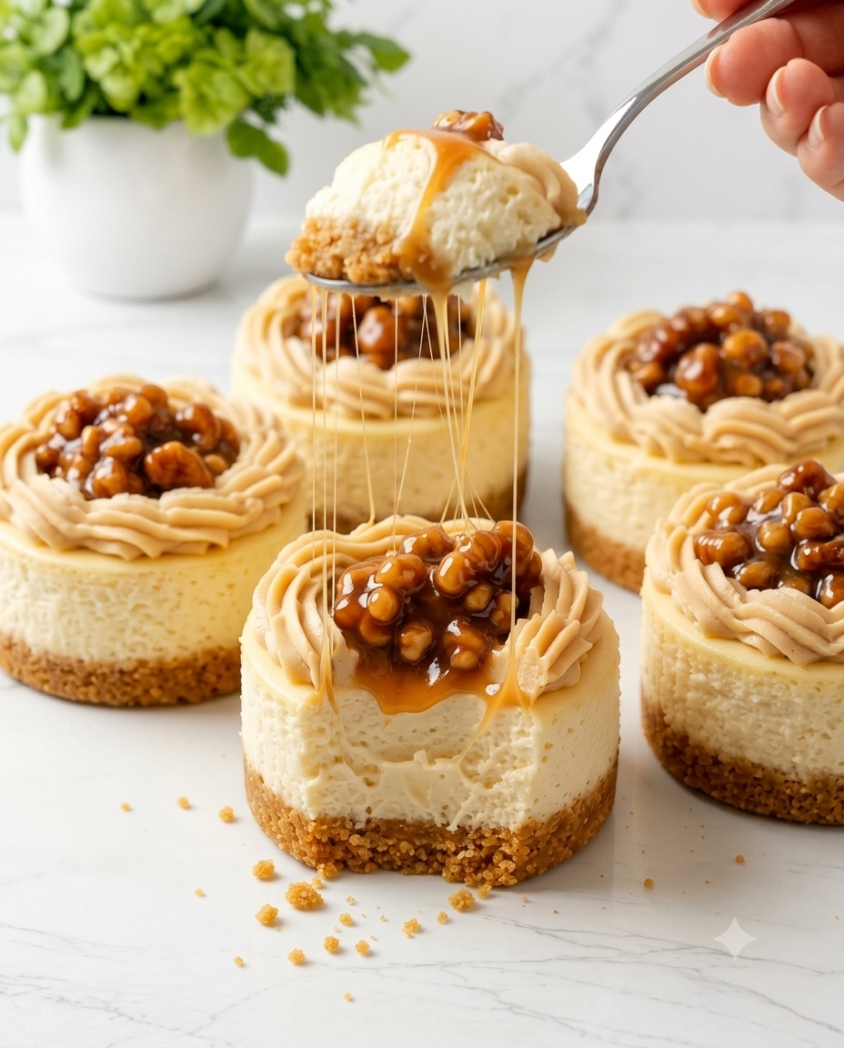 Mini Pecan Pie Cheesecakes