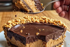 No-Bake Chocolate Peanut Butter Pie