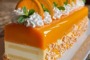 Orange Creamsicle Mousse Cake