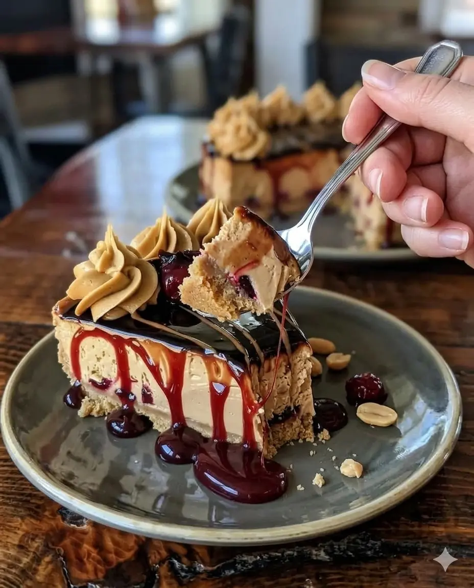 Peanut Butter & Jelly Cheesecake