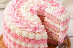 Pink Velvet Swirl Cake