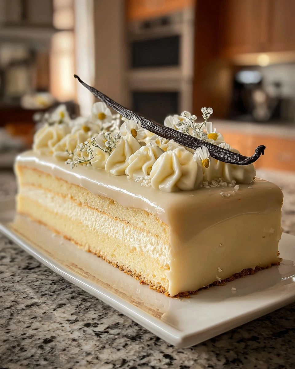Vanilla Bean Mousse Cake