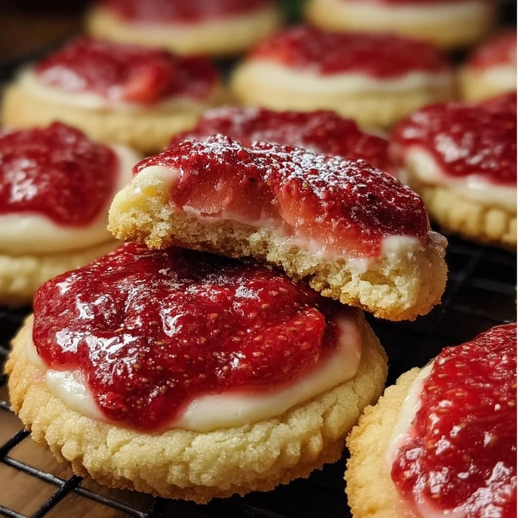 Strawberry Cheesecake Cookies