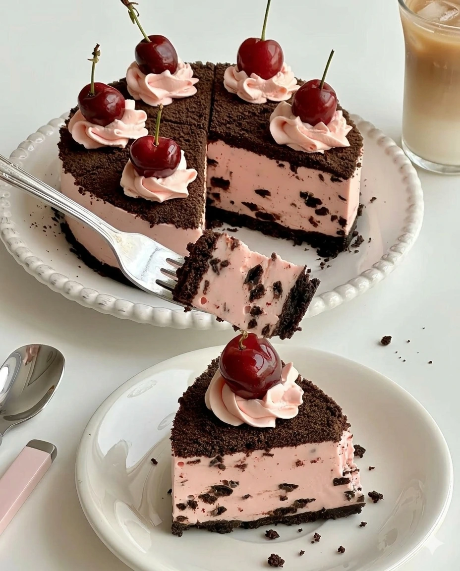 Strawberry Oreo Mousse Cake