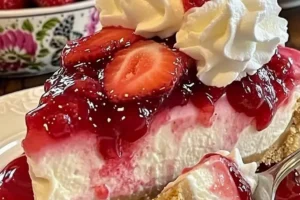 Strawberry Swirl Cheesecake