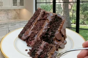 Triple Chocolate Ganache Layer Cake