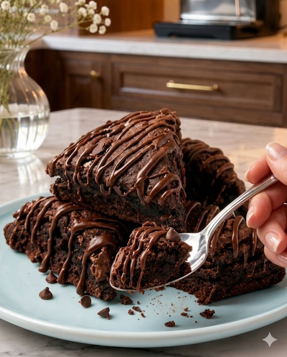 Triple Chocolate Scones