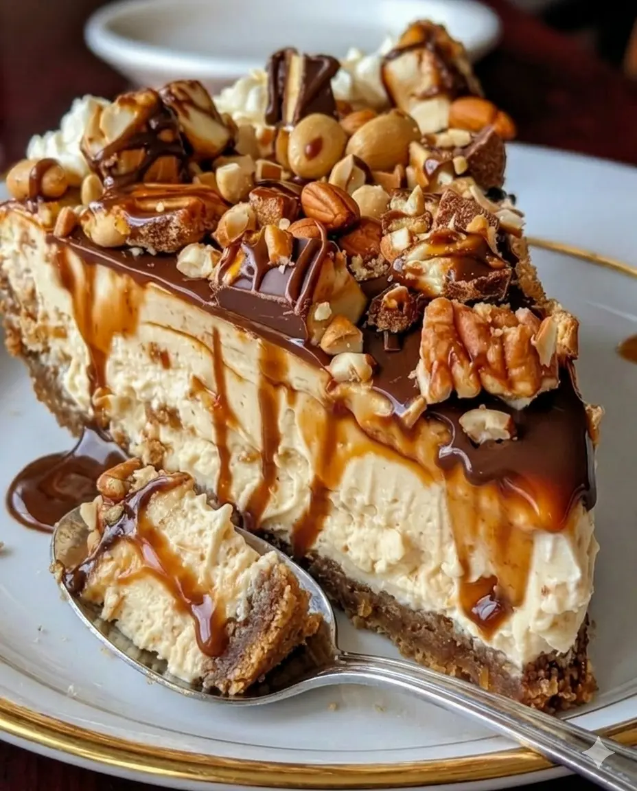 Ultimate Chocolate Caramel Nut Cheesecake