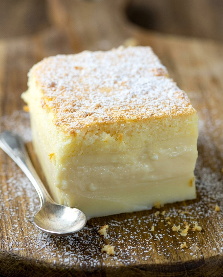 Vanilla Magic Custard Cake