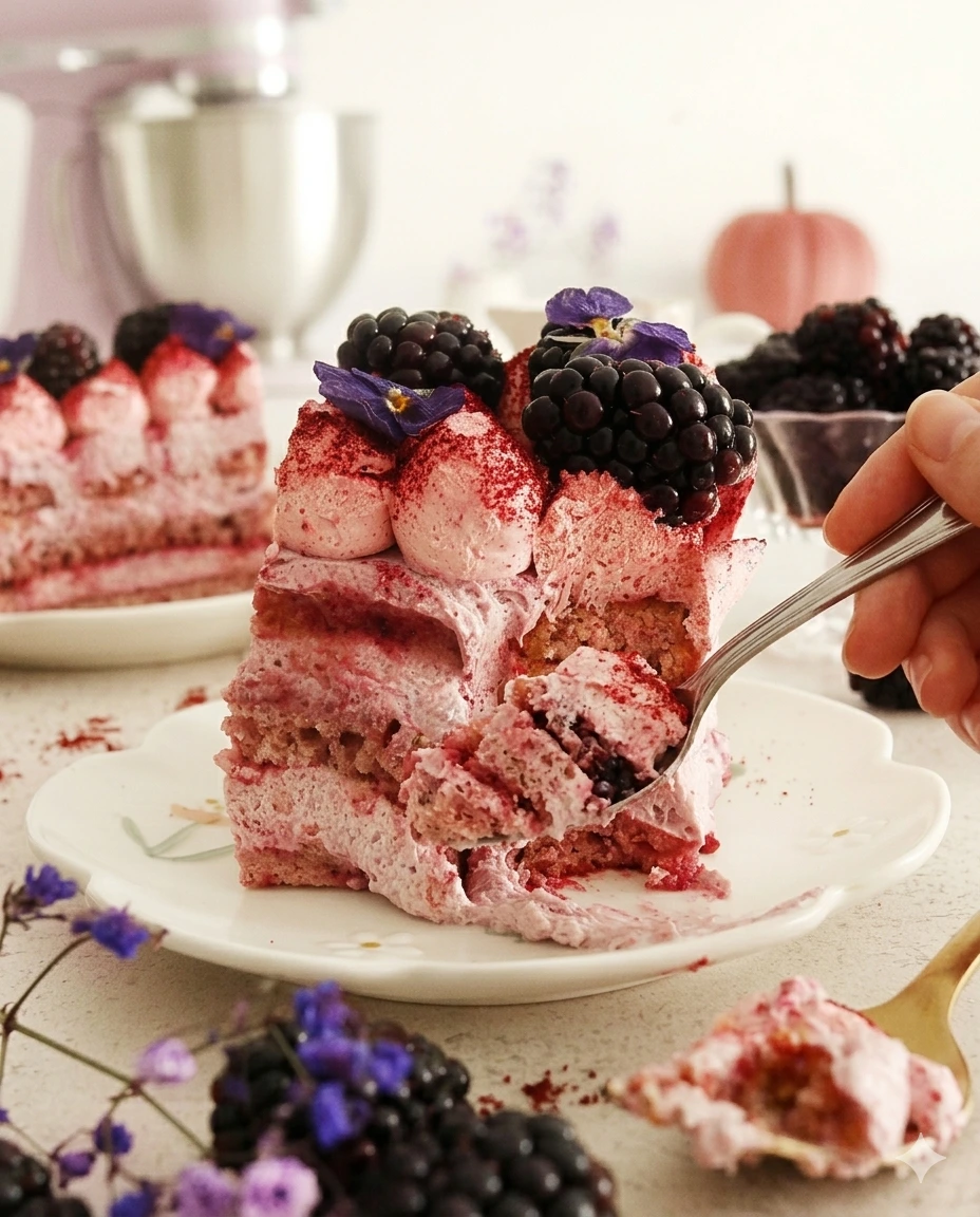 Vegan Blackberry Tiramisu