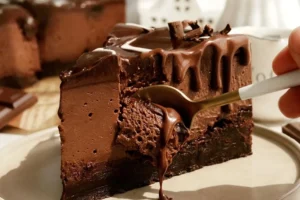 Vegan Brownie Bottom Cheesecake