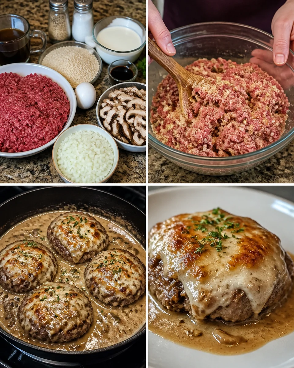 Amish Hamburger Steak Bake