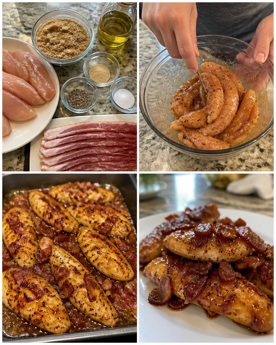 Bacon Brown Sugar Chicken Tenders
