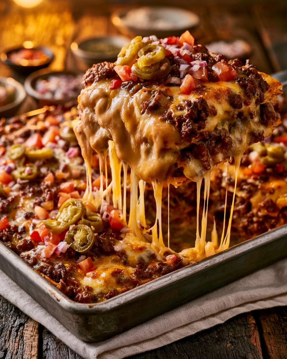 Bacon Cheeseburger Sheet Lasagna