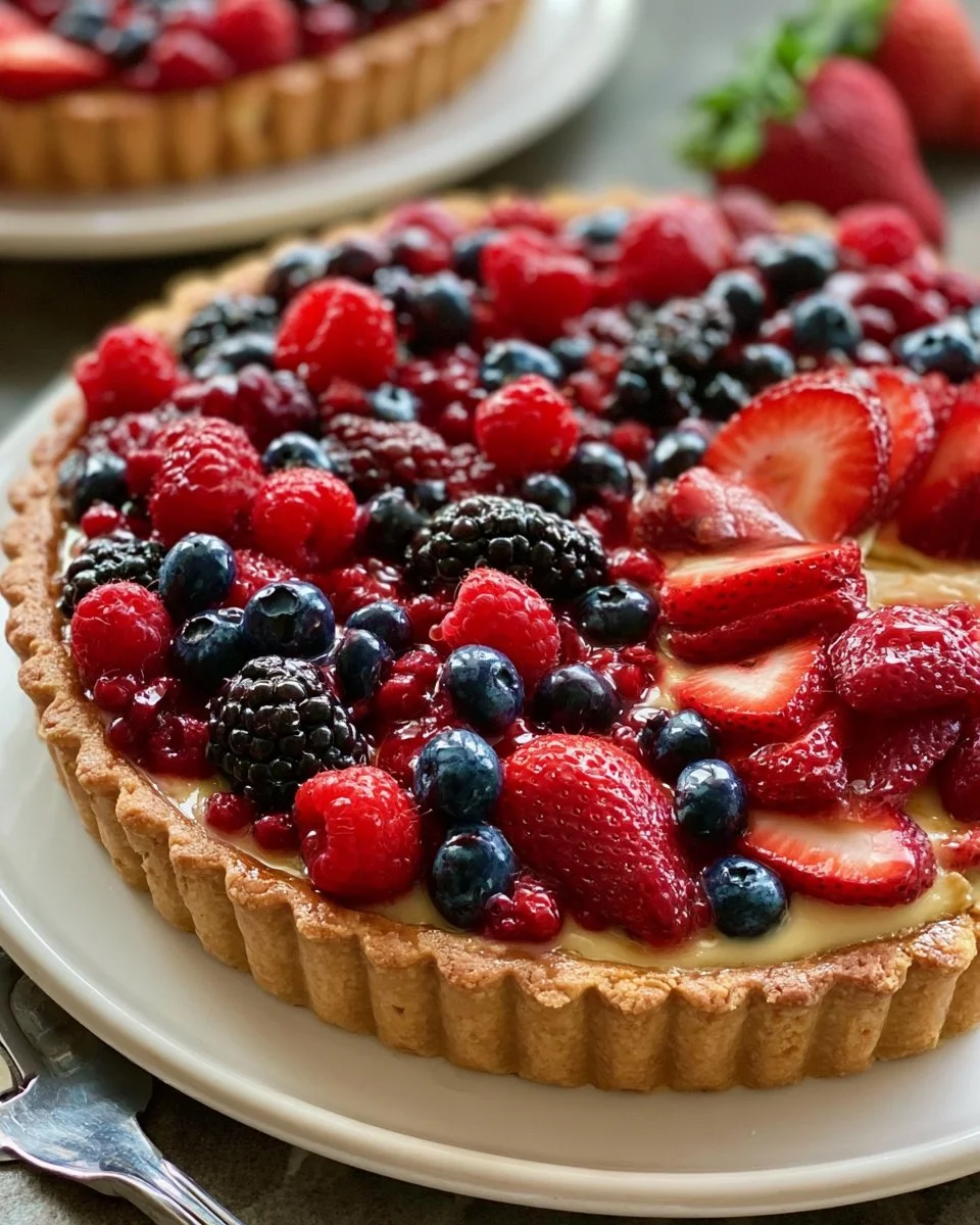 Bakery-Style Red Berry Tart