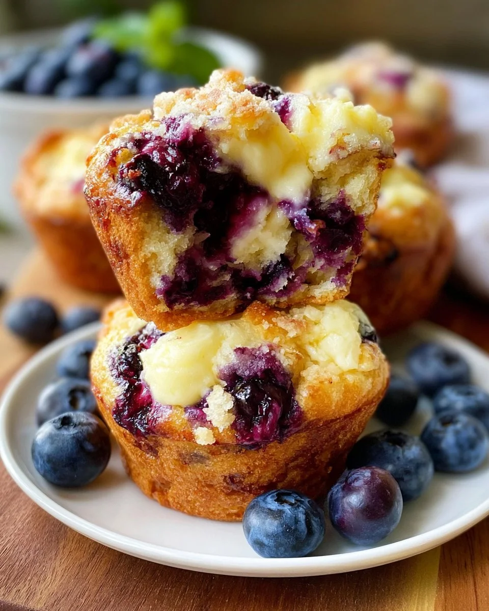 Blueberry Cream Cheese Muffins