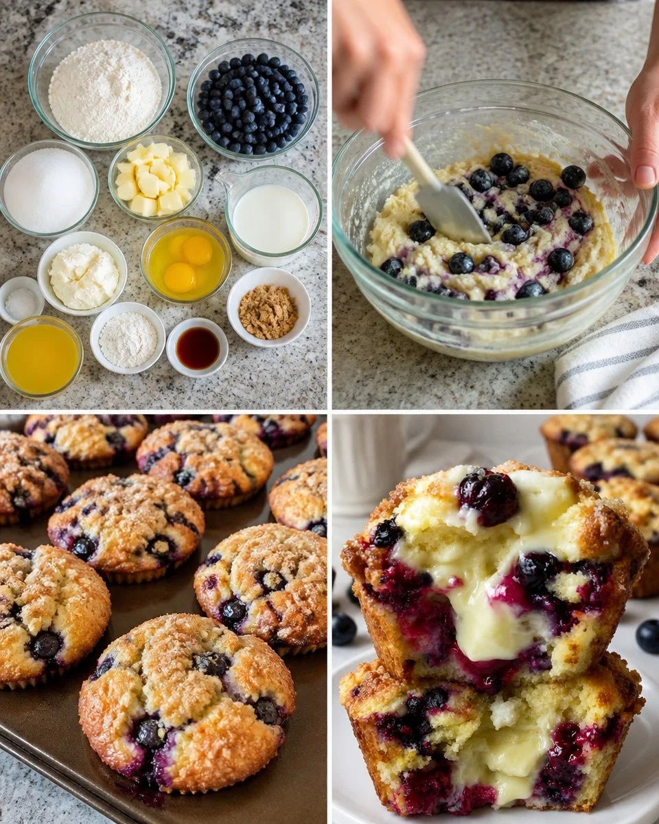 Blueberry Cream Cheese Muffins