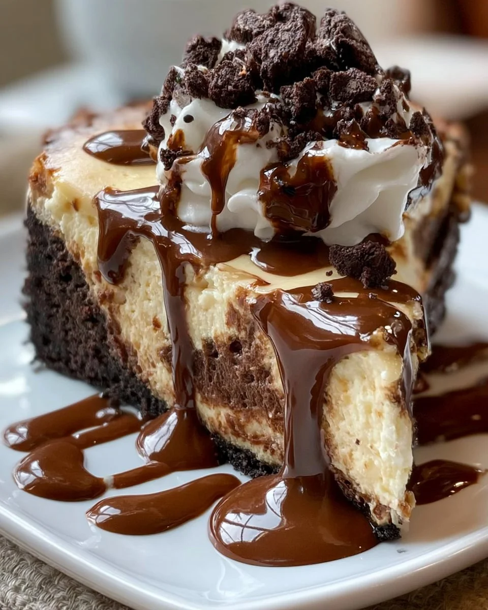 Boston Chocolate Cream Pie Cheesecake