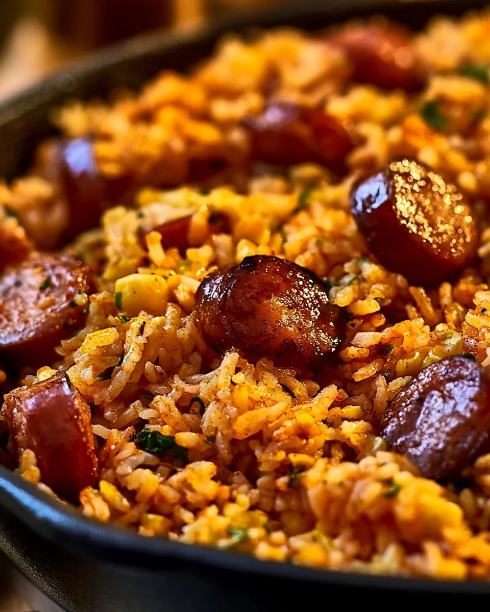 Cajun Sausage and Rice Skillet