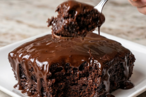 Creamy Microwave Chocolate Pudding Cake