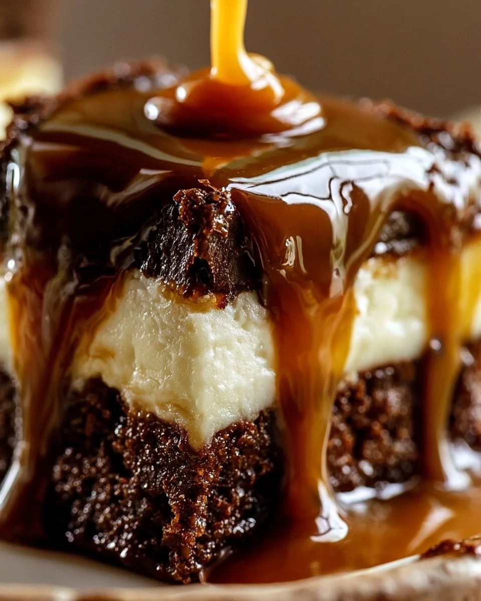 Caramel Brownie Cheesecake Bliss