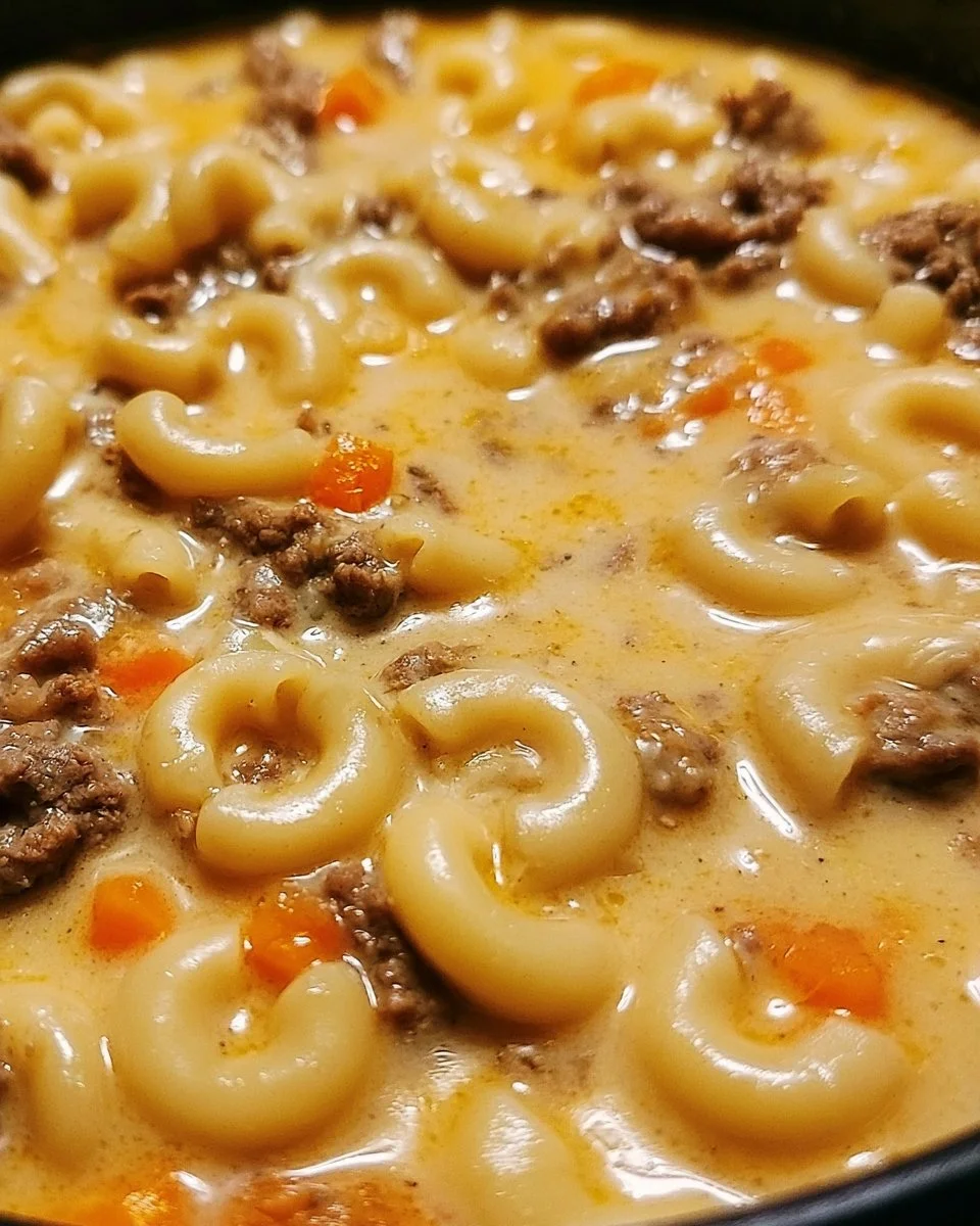Cheeseburger Macaroni Soup