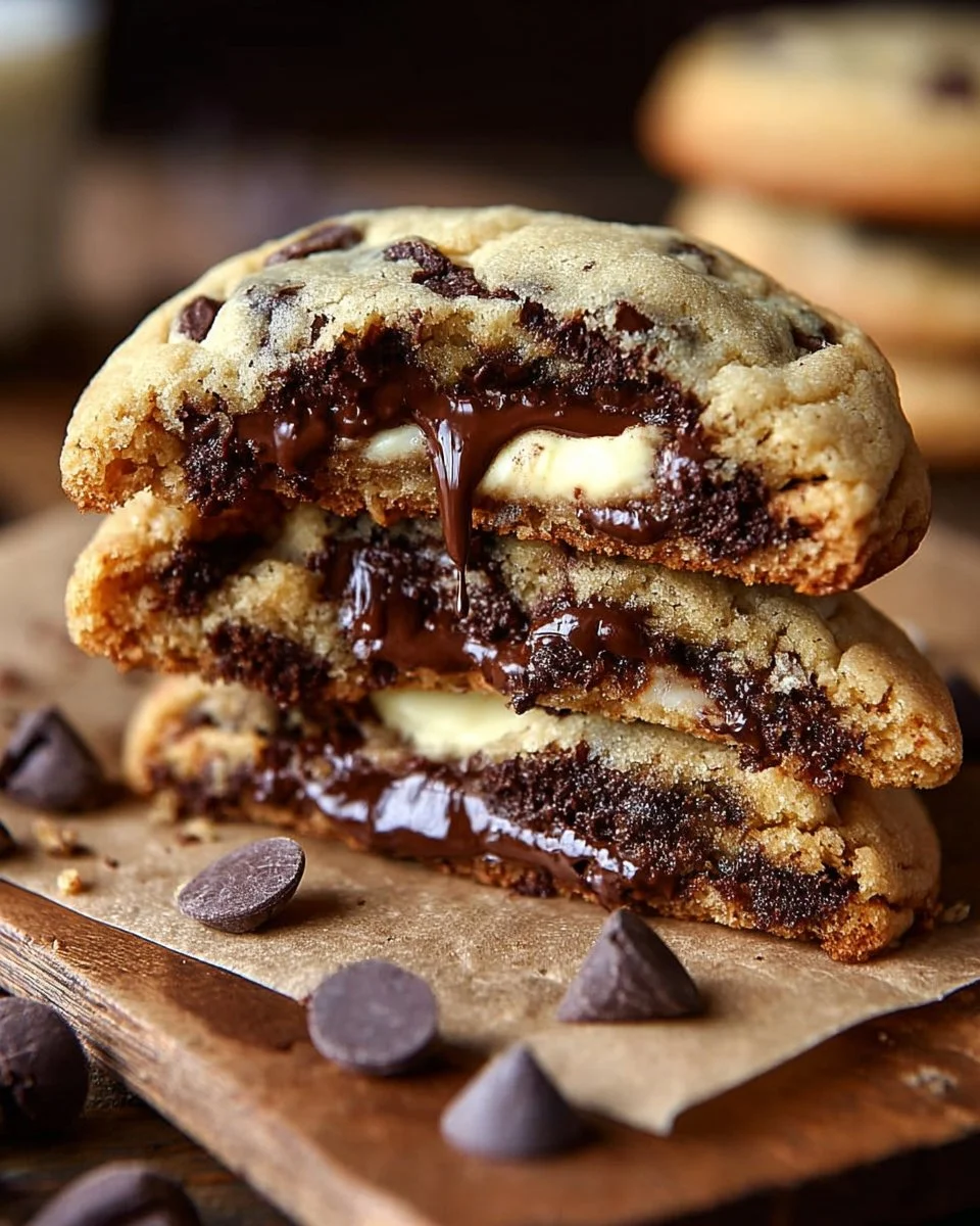 Cheesecake Stuffed Chocolate Chip Cookies