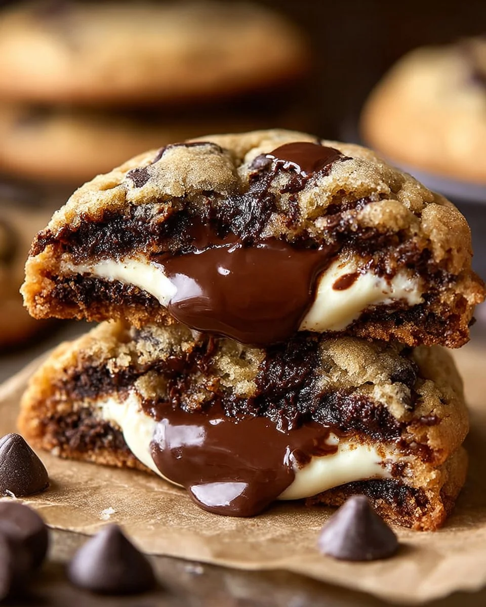 Cheesecake Stuffed Chocolate Chip Cookies