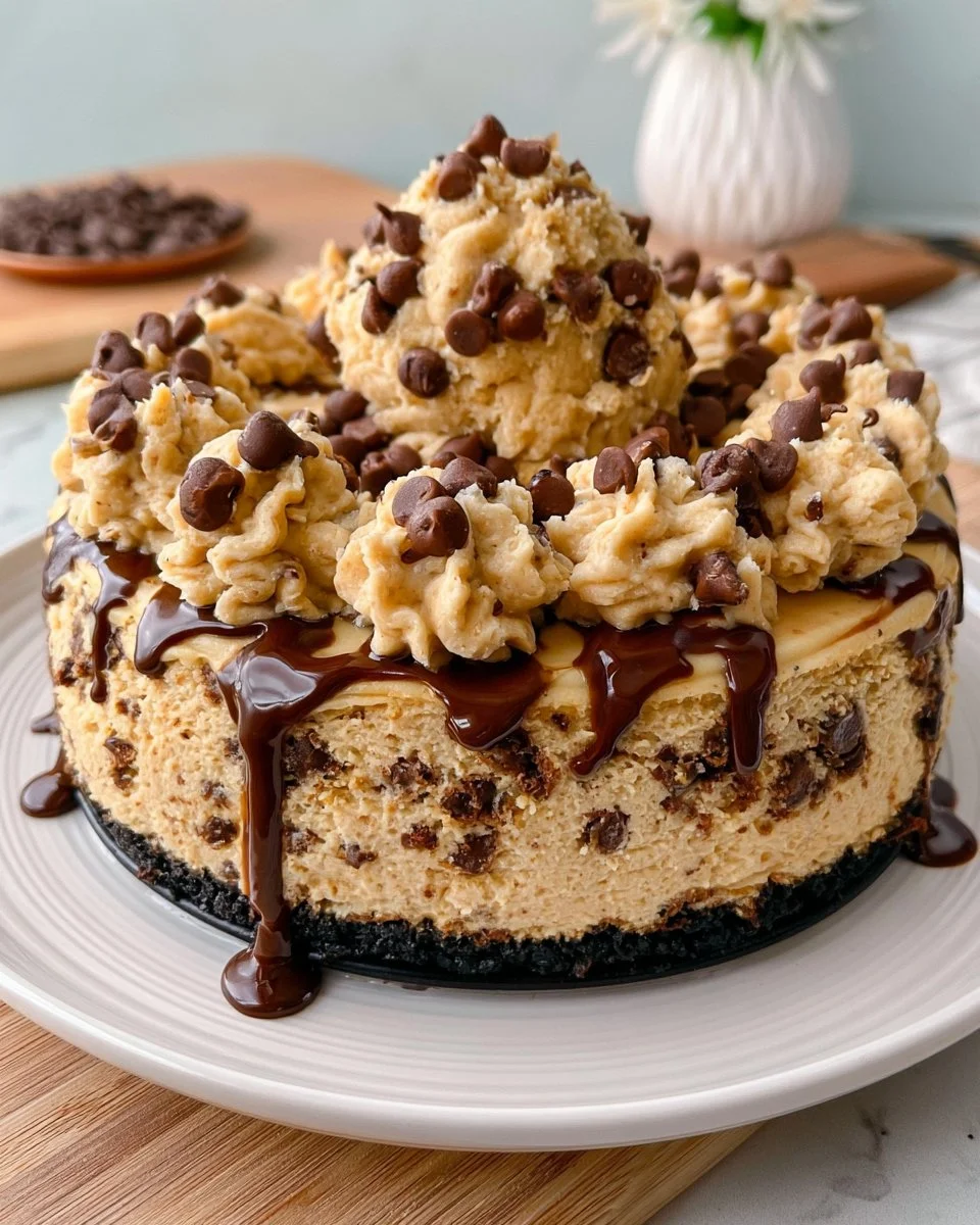 Chocolate Chip Cookie Dough Cheesecake