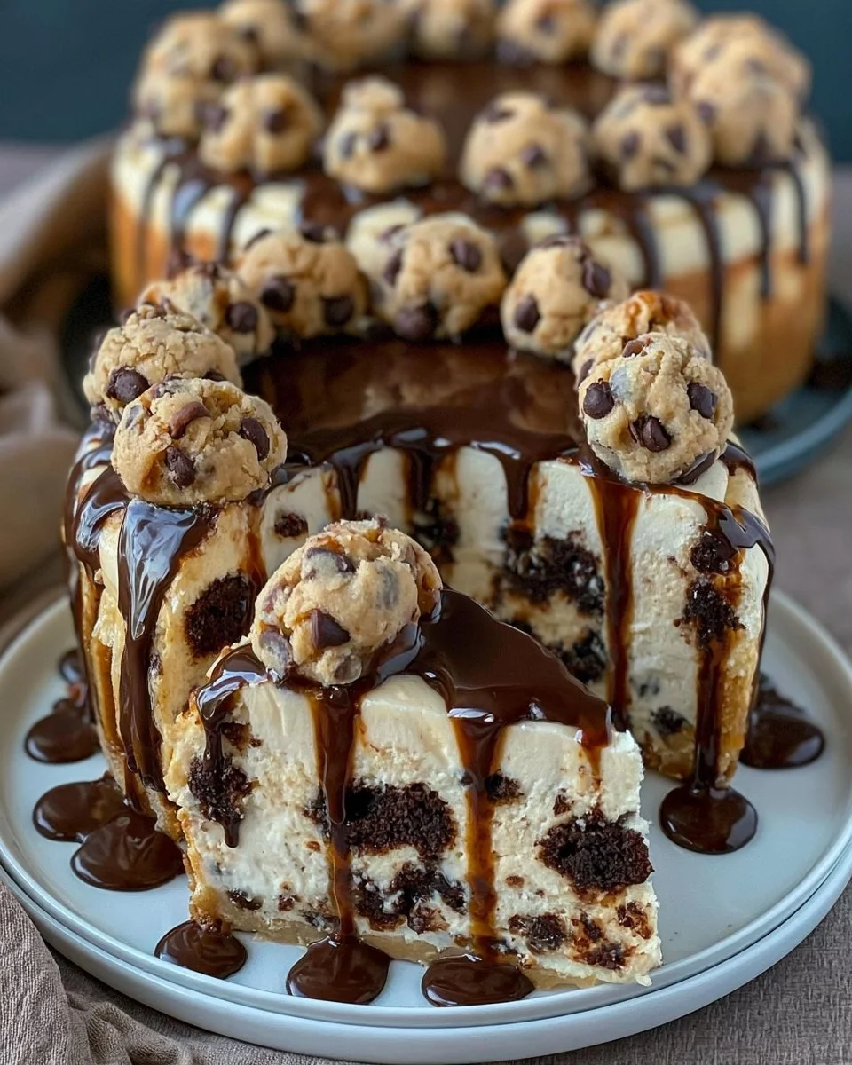 Chocolate Chip Cookie Dough Cheesecake
