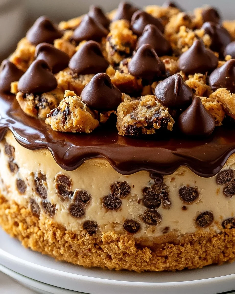 Chocolate Chip Cookie Dough Cheesecake