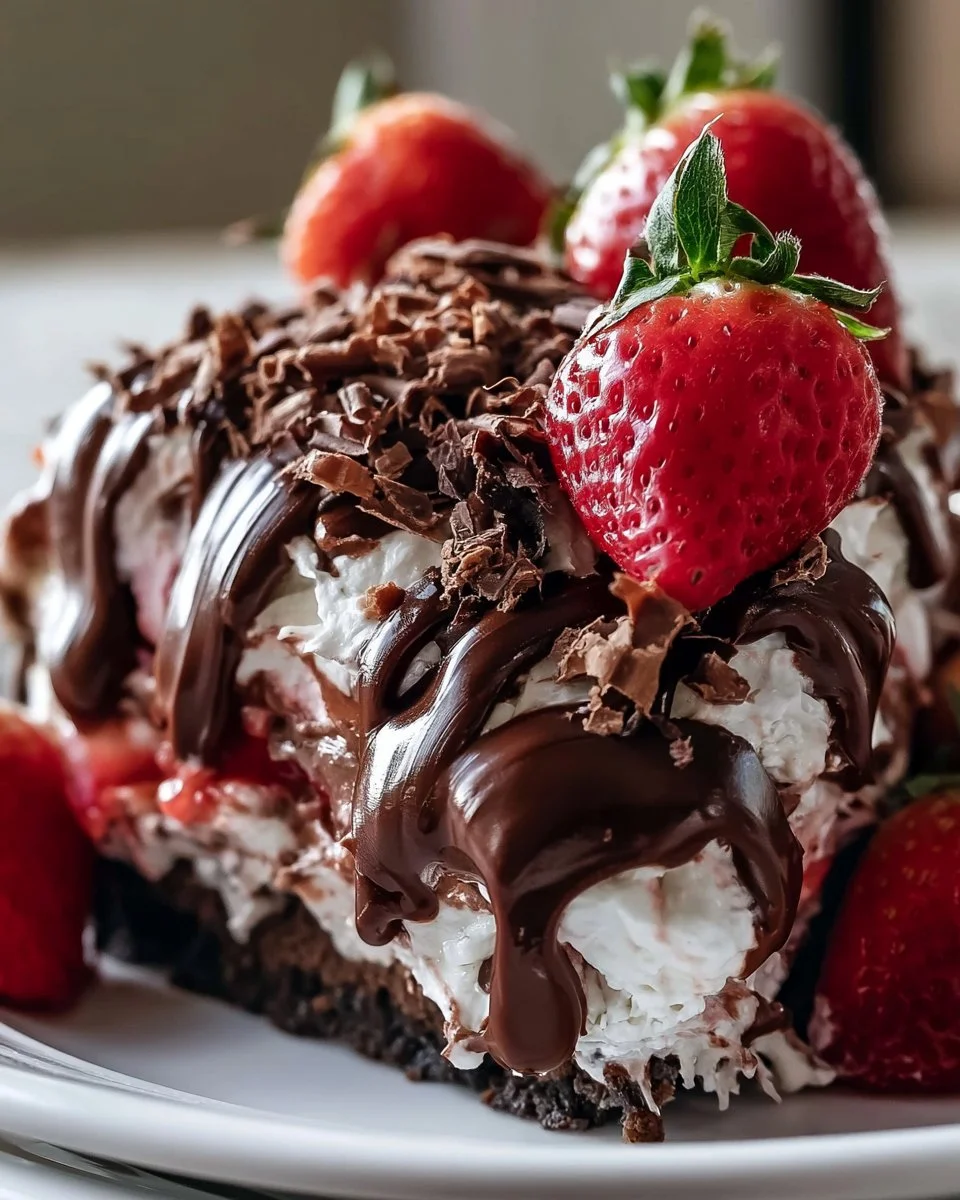 Chocolate Covered Strawberry Pie
