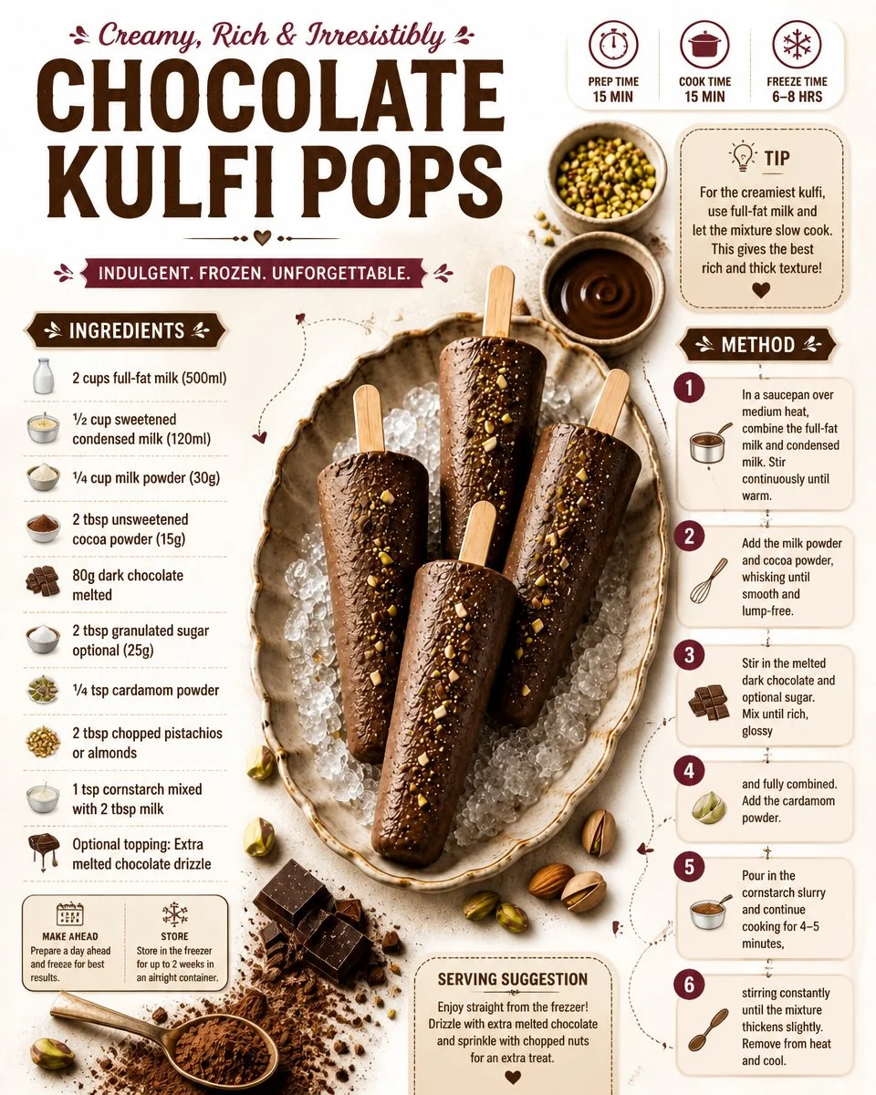 Chocolate Ice Cream Pops