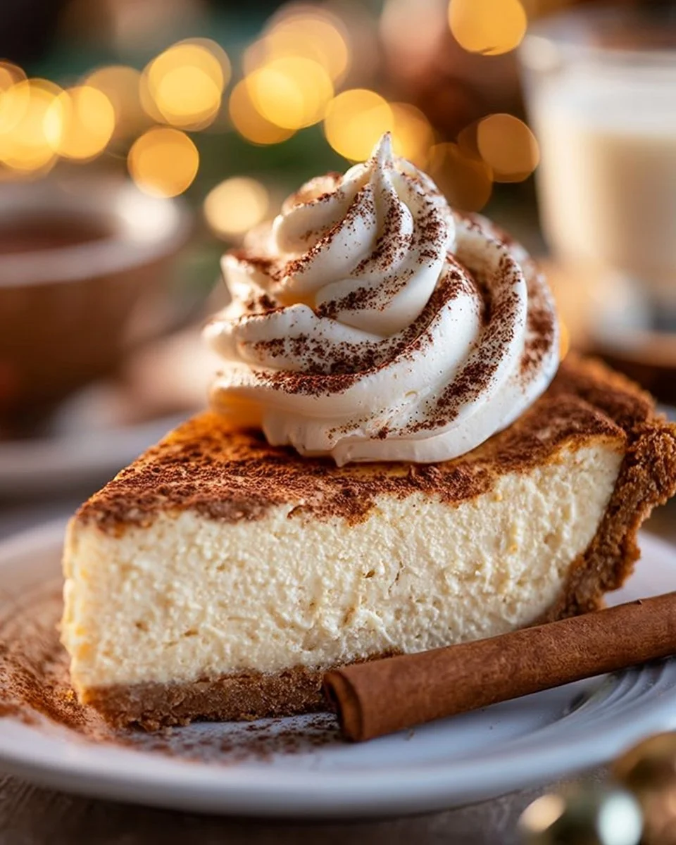 Christmas Eve Cinnamon-Vanilla Custard Pie