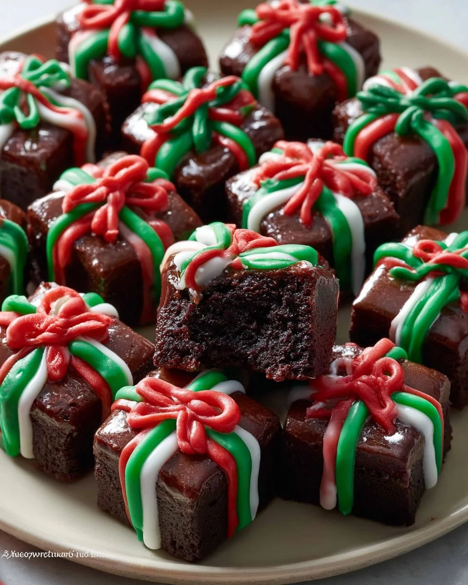 Christmas Present Brownies