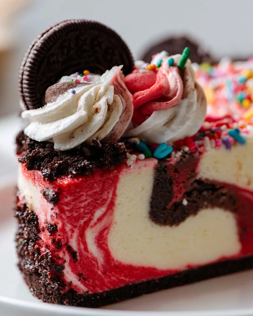 Christmas Red Velvet Cheesecake