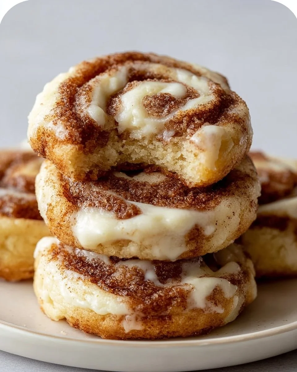 Cinnamon Roll Cheesecake Cookies — Soft, Creamy, and Irresistibly Swirled
