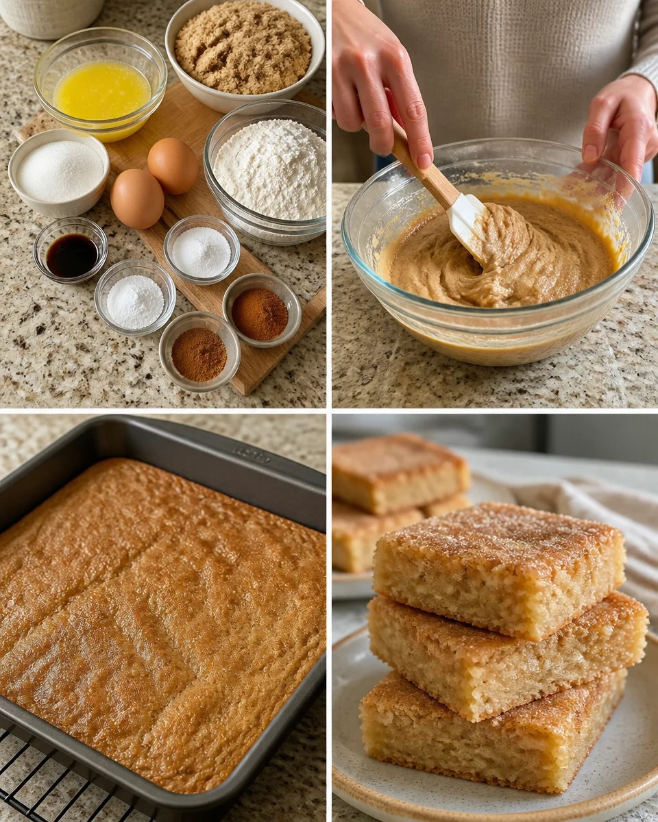 Cinnamon Sugar Blondies