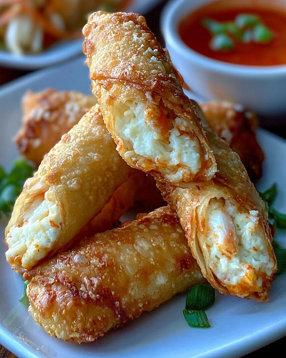 Crab Rangoon Egg Rolls
