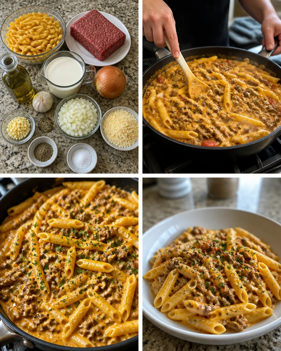 Creamy Beef Pasta