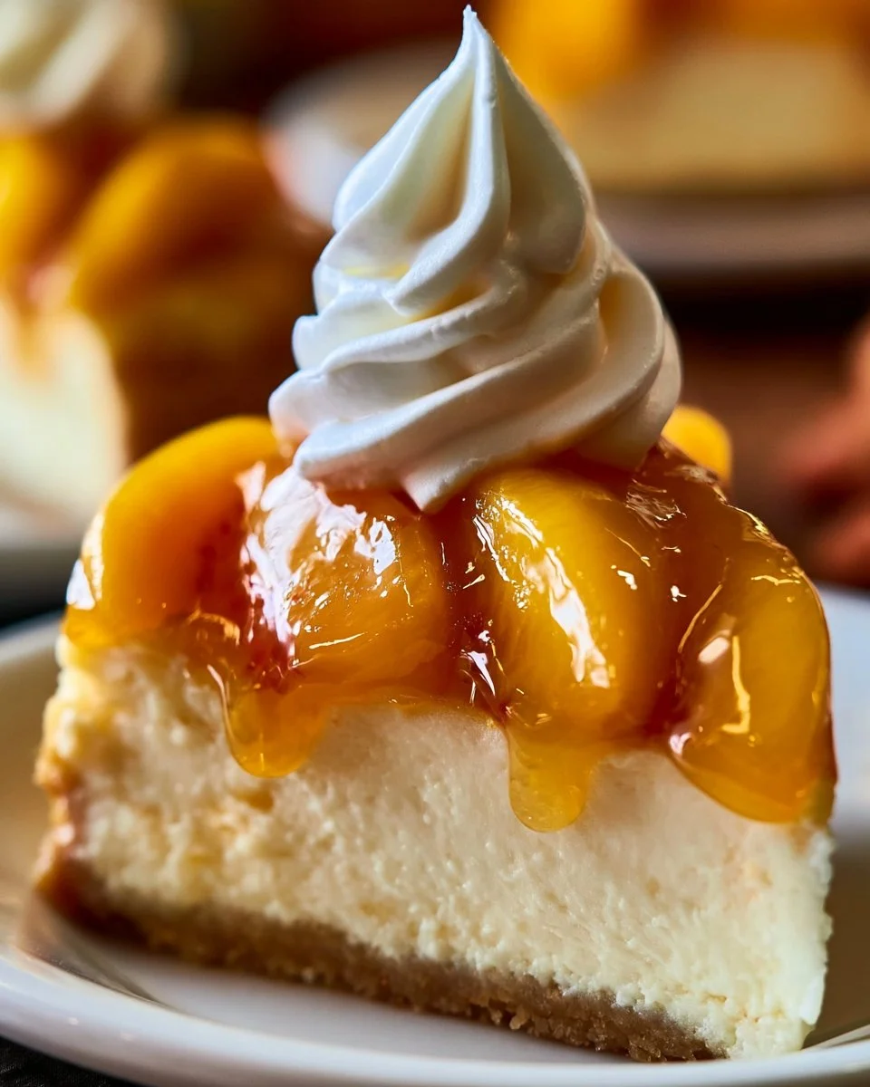 Creamy Peach Delight Cheesecake