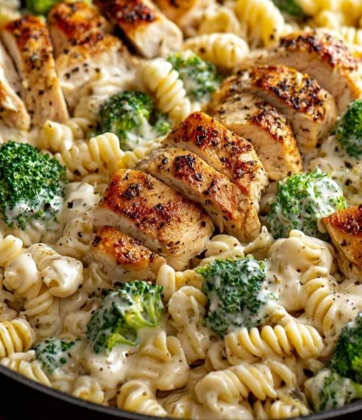 Creamy Rotisserie Chicken Broccoli Pasta