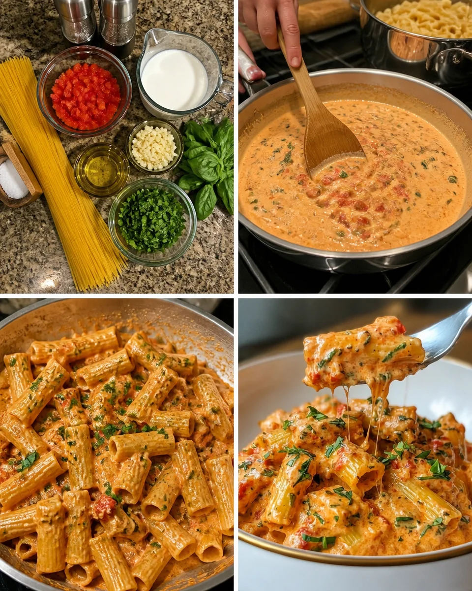 Creamy Tomato Garlic Pasta