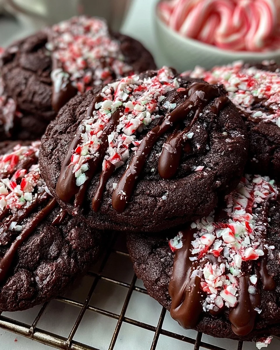 Double Chocolate Peppermint Cookies