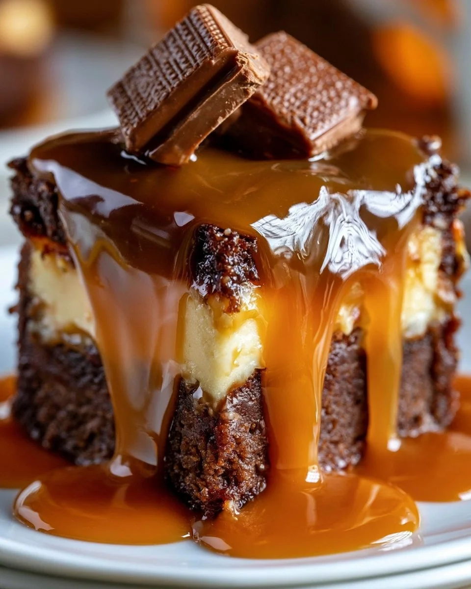 Dreamy Caramel Brownie Cheesecake